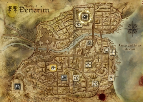 Map of Denerim during the Landsmeet