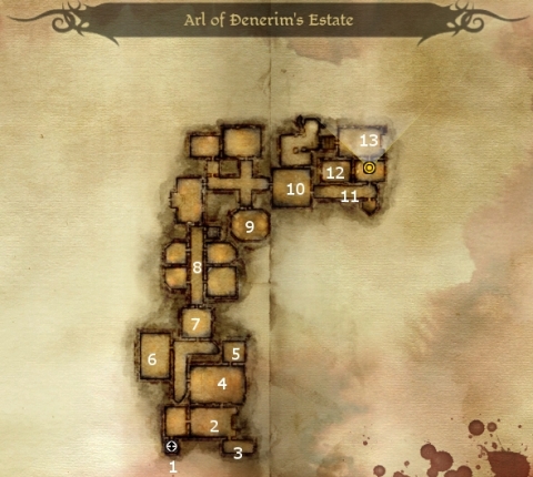 Map M74: Arl Of Denerim's Estate - Dungeon - Maps - Dragon Age: Origins -  Game Guide and Walkthrough
