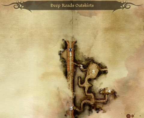 dragon age origins deep roads map