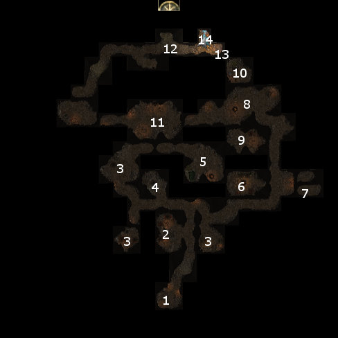 Bonegnasher Caves map