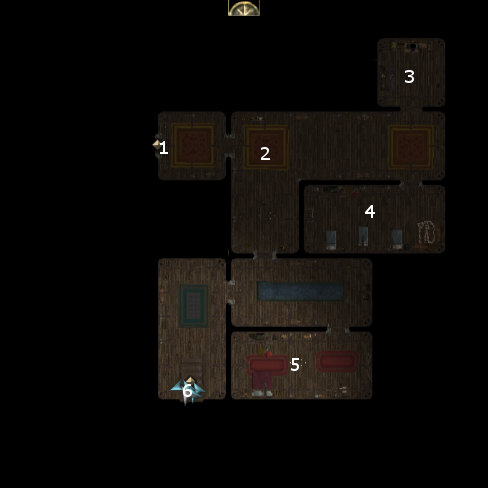 Collector's Mansion Level 1 Map