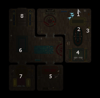 Rumbolt Mansion Upper Floor Map