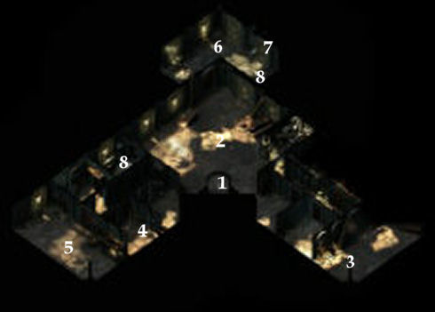 Moathouse dungeon level 1 map