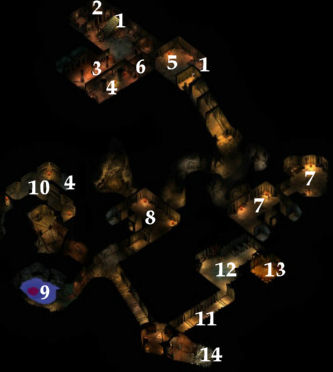 Moathouse dungeon level 2 map