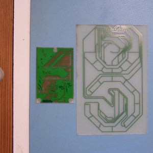 Clock PCBs after Etching