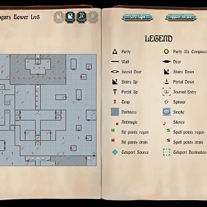 Bard's Tale 1 Remastered - Mangar's Tower, Level 5 Map