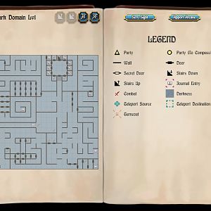 Dark Domain, Level 1 Map